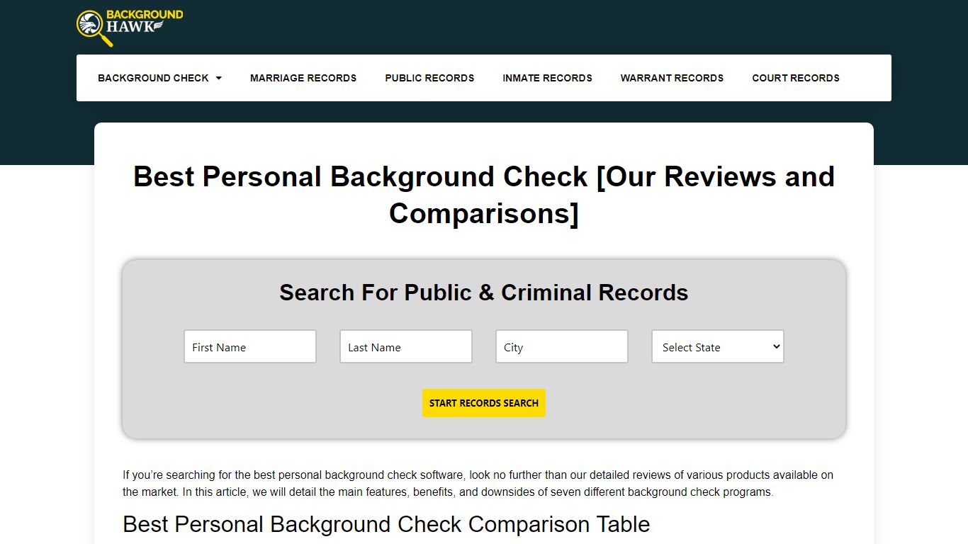 Best Personal Background Check [Our Reviews and Comparisons]