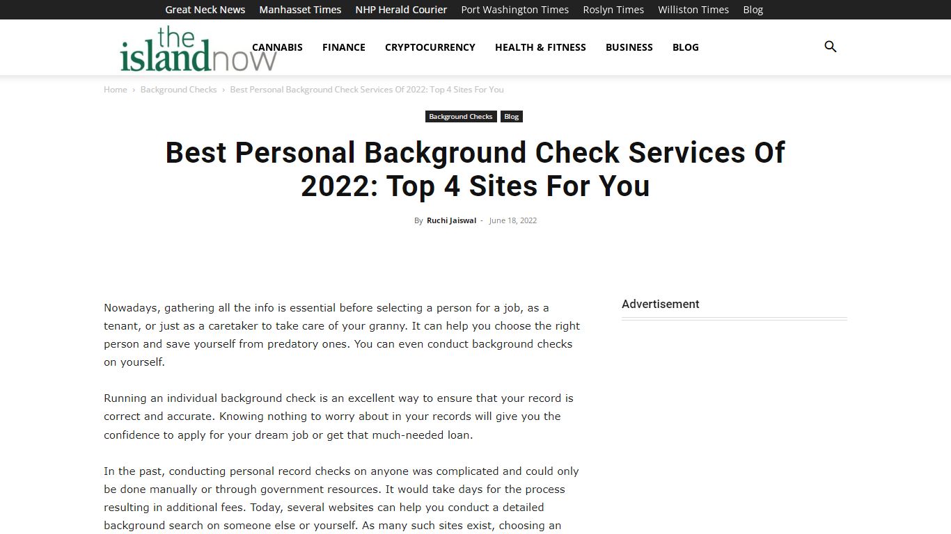 Best Personal Background Check Services Of 2022: Top 4 Sites For You